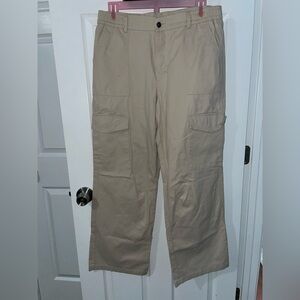 Beige Cargo Pants